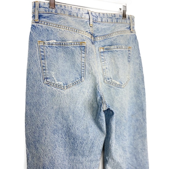 Free People We The Free Ranger Wide Leg Cropped Ripped Jeans, Sky - Size 28 - Picture 8 of 10